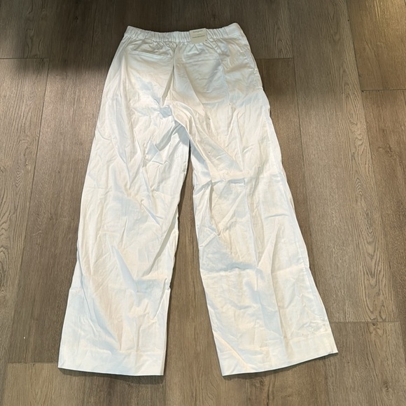 NWT! BANANA REPUBLIC WHITE HAYDEN WIDE LEG LINEN BLEND PULL ON PANT - Picture 8 of 8